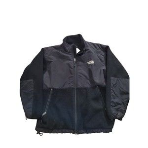 The North Face Size LARGE Black Denali Polartec Fleece Hiking Jacket Coat READ